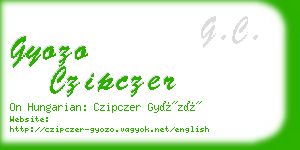 gyozo czipczer business card